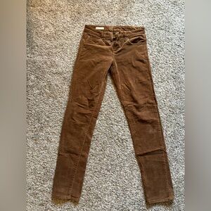 Brown Skinny Corduroy Pants